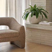 Wells Chair Brown & Taupe