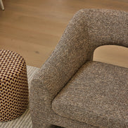 Wells Chair Brown & Taupe