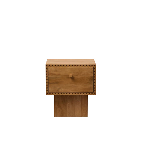 Vero Bedroom Side Table Honey Oak Set of Two