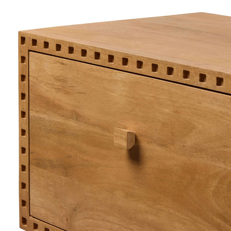 Vero Bedroom Side Table Honey Oak Set of Two