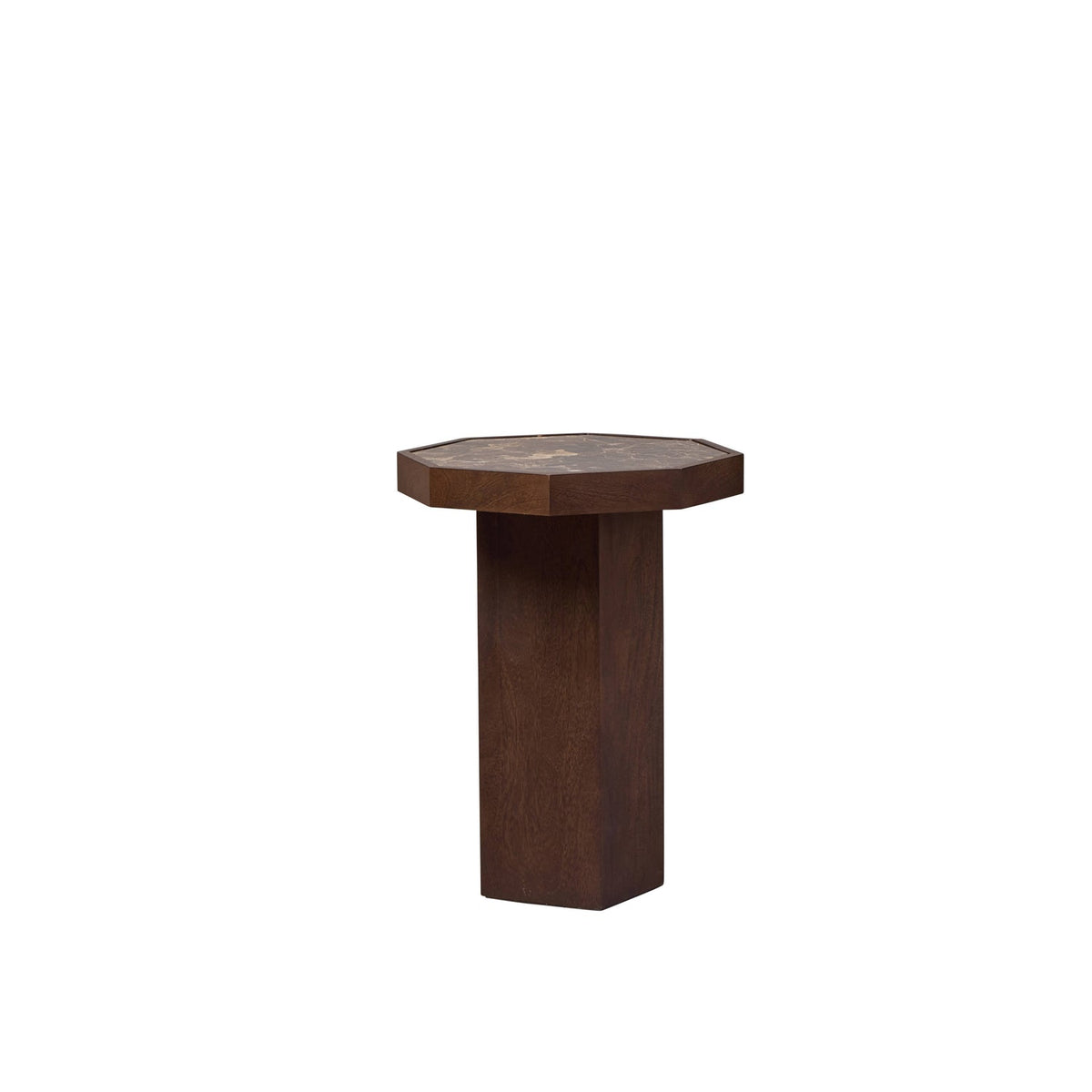 Huxley Side Table Chocolate & Brown Set of Two