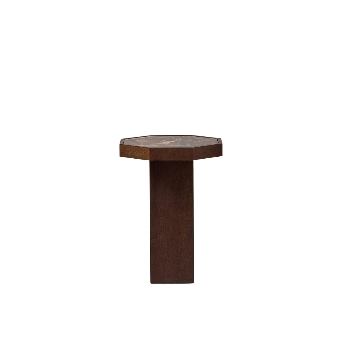 Huxley Side Table Chocolate & Brown Set of Two