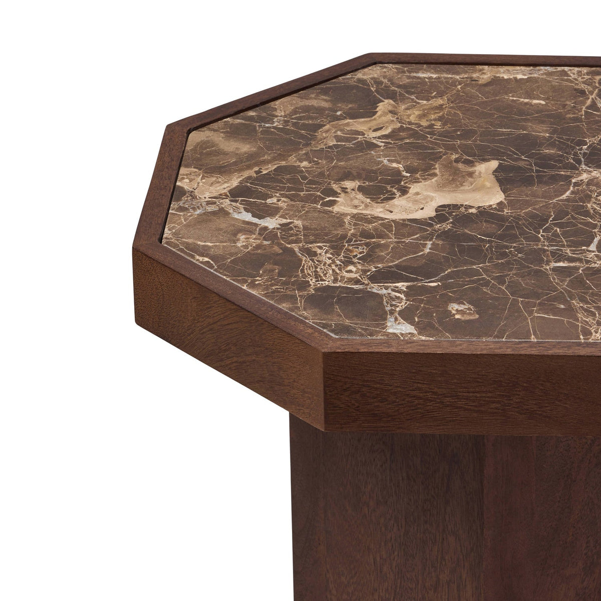 Huxley Side Table Chocolate & Brown Set of Two