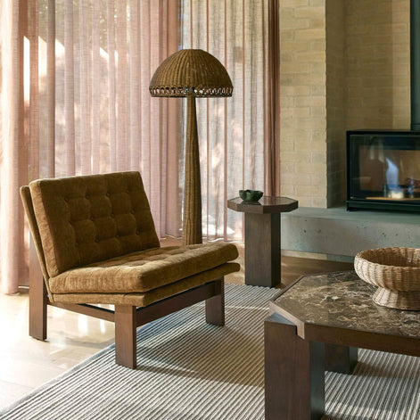 Huxley Side Table Chocolate & Brown Set of Two