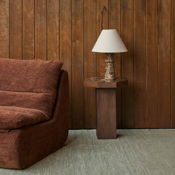 Huxley Side Table Chocolate & Brown Set of Two