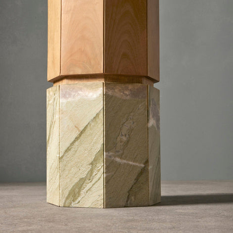 Renly Console Natural & Green