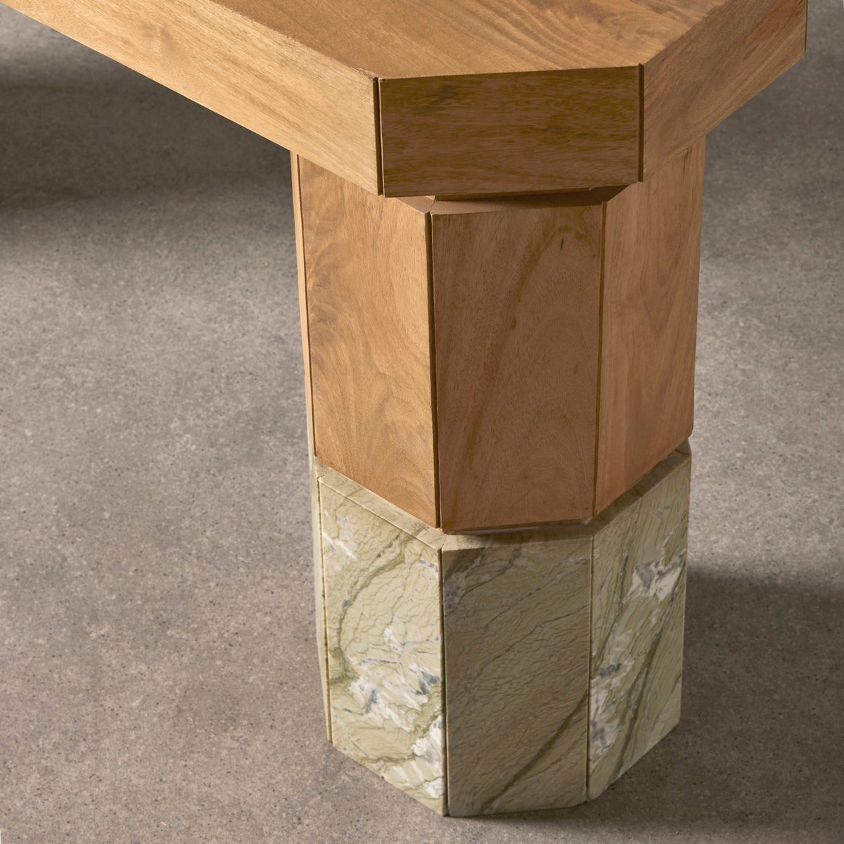 Renly Console Natural & Green
