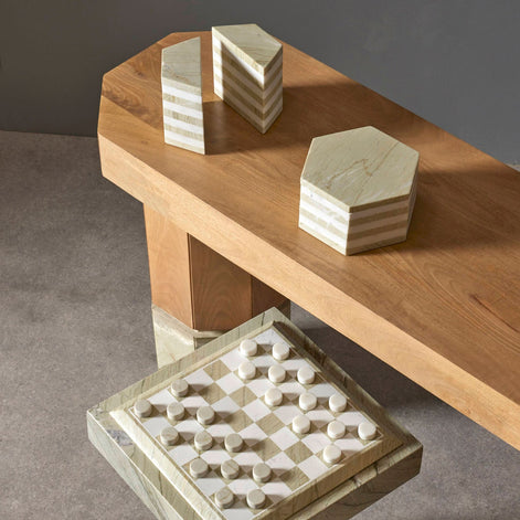 Renly Console Natural & Green