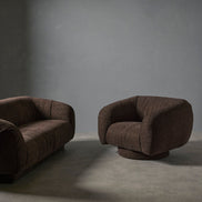 Nolan Swivel Chair Brown