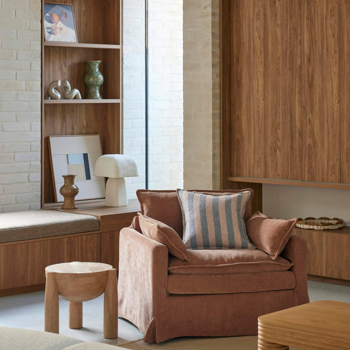 Poppy Armchair Pale Rust