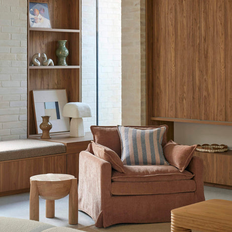 Poppy Armchair Pale Rust