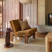 Archer Occasional Chair Mustard & Walnut