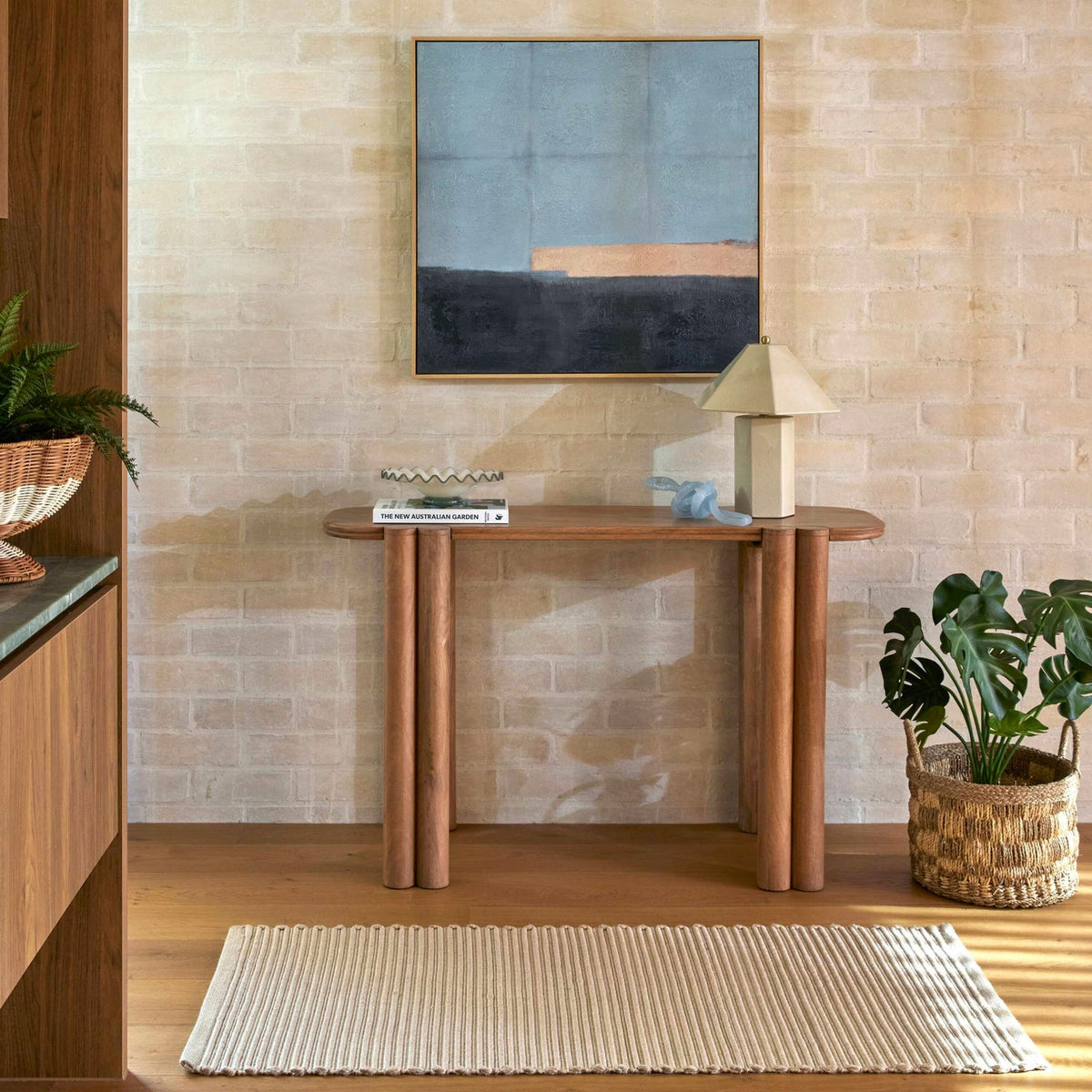 Rhett Console Table Light Walnut