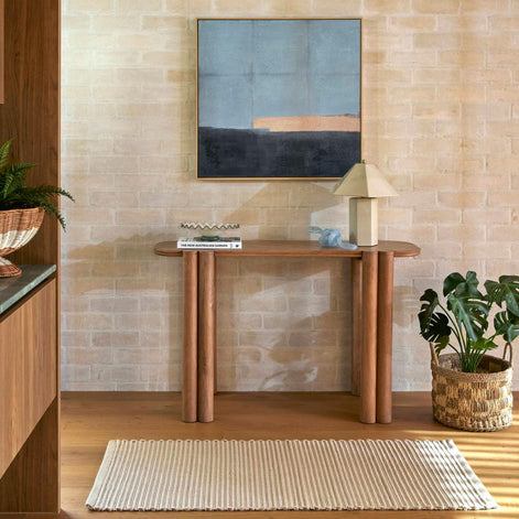 Rhett Console Table Light Walnut
