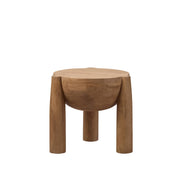 Omi Side Table Sandblasted Light Brown Set of Two