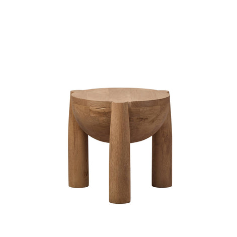 Omi Side Table Sandblasted Light Brown Set of Two