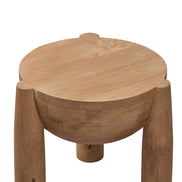 Omi Side Table Sandblasted Light Brown Set of Two