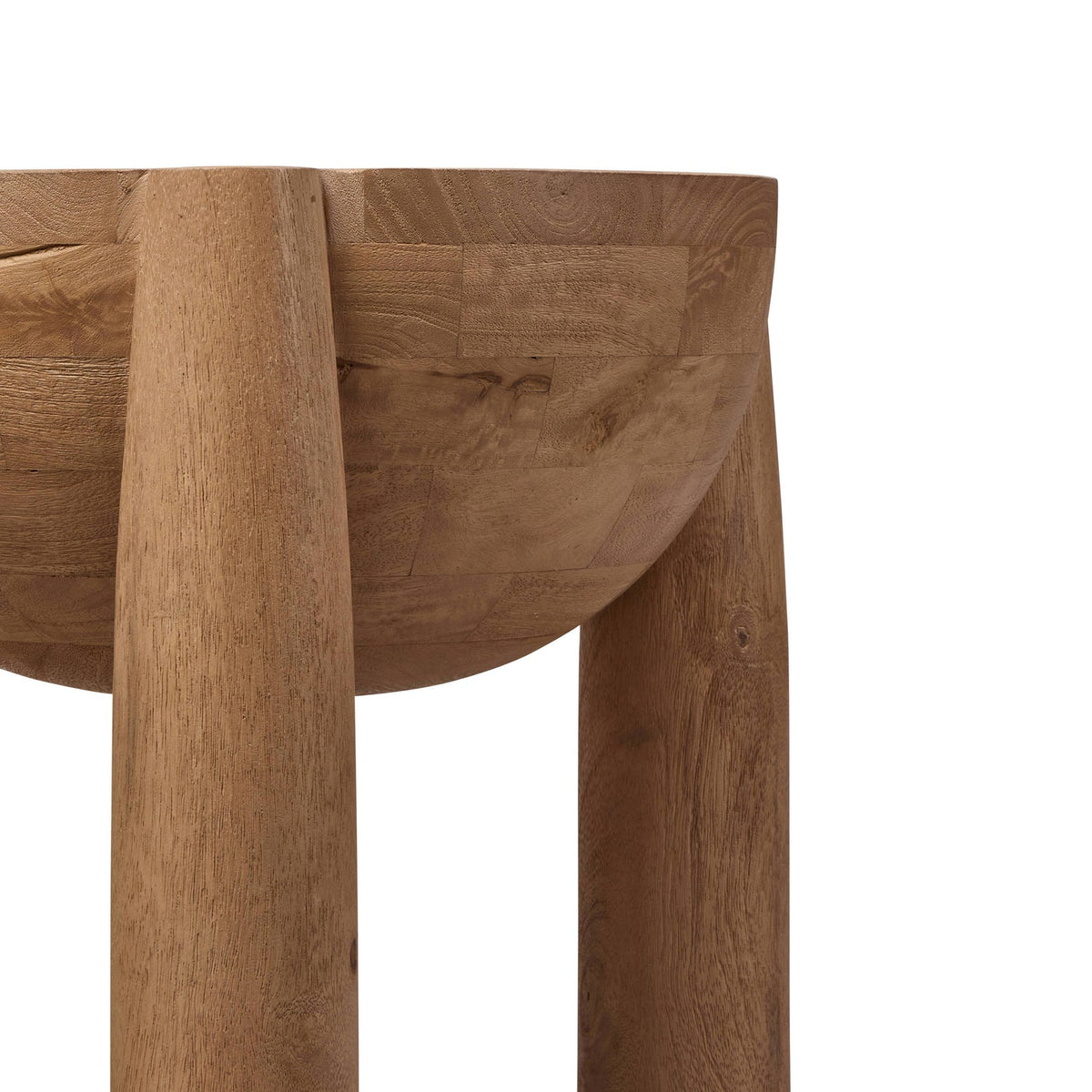 Omi Side Table Sandblasted Light Brown Set of Two