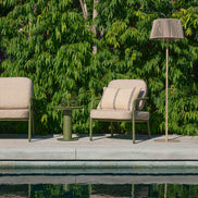 Flint Outdoor Chair Green & Taupe