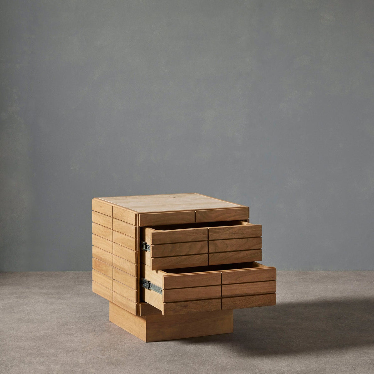 Linton Bedroom Side Table Natural Set of Two