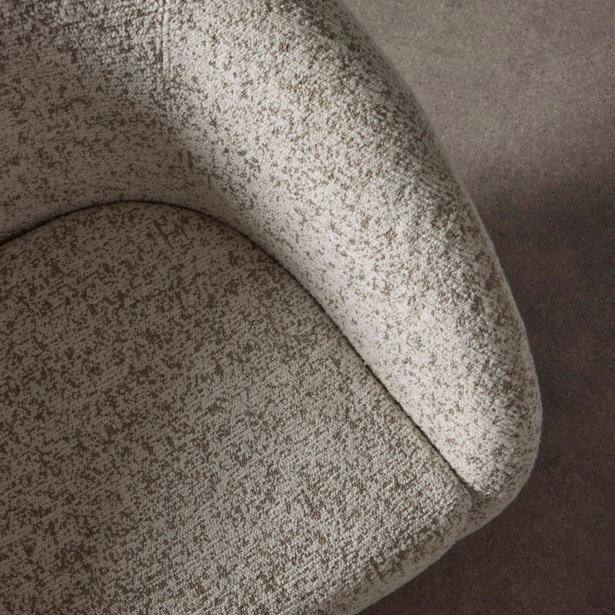 Lucca Swivel Chair White & Taupe