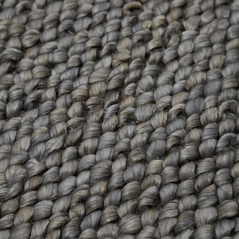 Grand Designs Evlin Hand Woven Jute Rug Grey