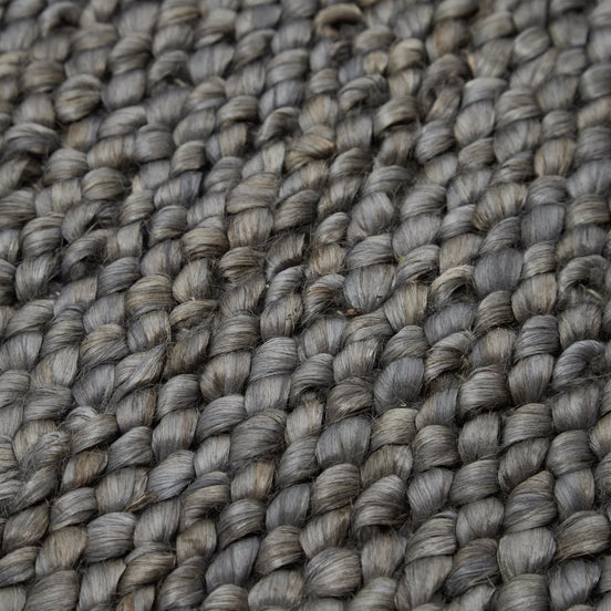 Grand Designs Evlin Hand Woven Jute Rug Grey