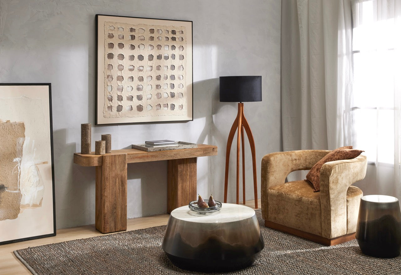 Grand Designs Pedrali Hand Painted Wall Art Brown