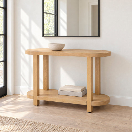 Botany Console Table Oak (110cm)