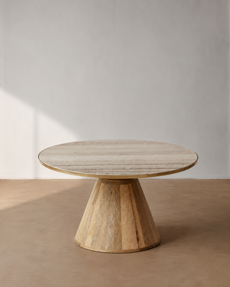 Genoa Marble/Wood Coffee Table