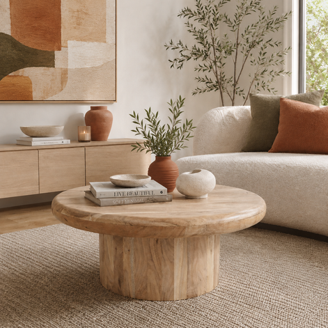 Genoa Wood Coffee Table Natural