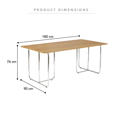 Mara 180cm Dining Table Oak