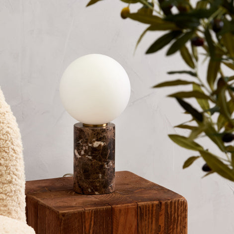 Amalfi Medina Table Lamp Brown & Brass