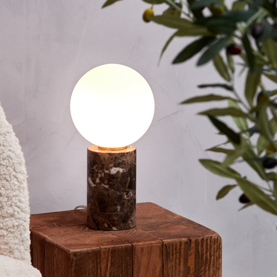 Amalfi Medina Table Lamp Brown & Brass