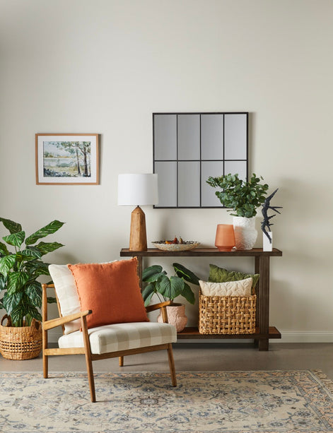 Amalfi Wyoming Table Lamp Natural & Grey