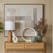 Amalfi Wyoming Table Lamp Natural & Grey