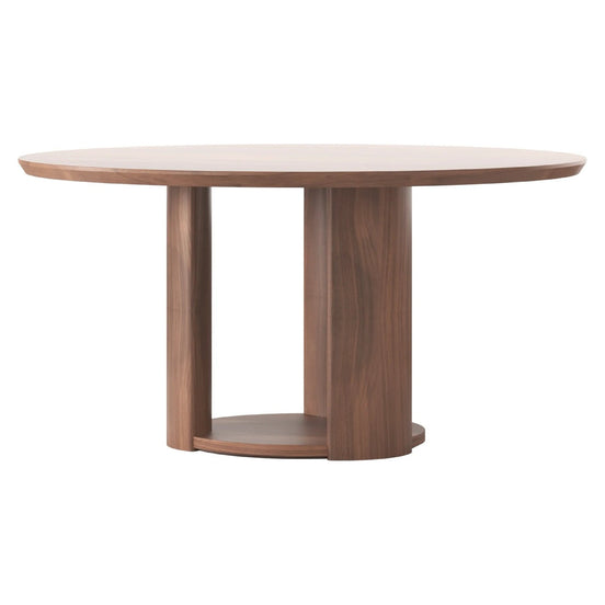 Otto Round Dining Table Walnut Natural | All Sizes