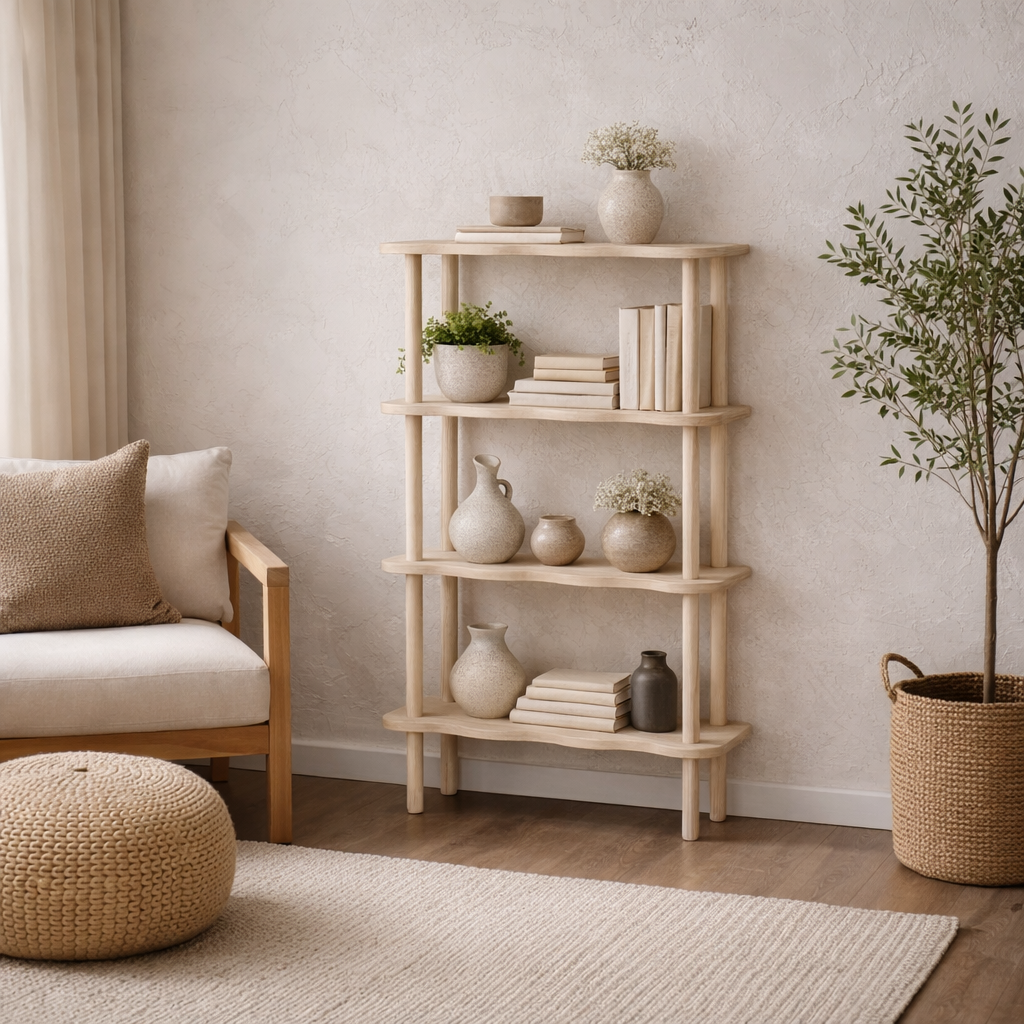 Morris Wood Shelves White Oak