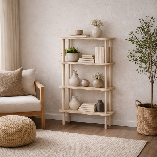 Morris Wood Shelves White Oak
