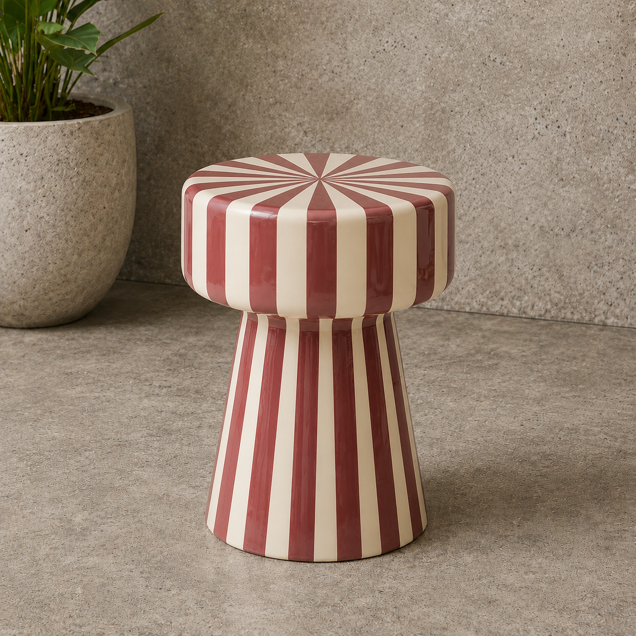 Nolan Metal Side Table Russet
