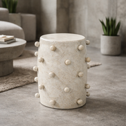 Pip Ceramic Stool Ivory