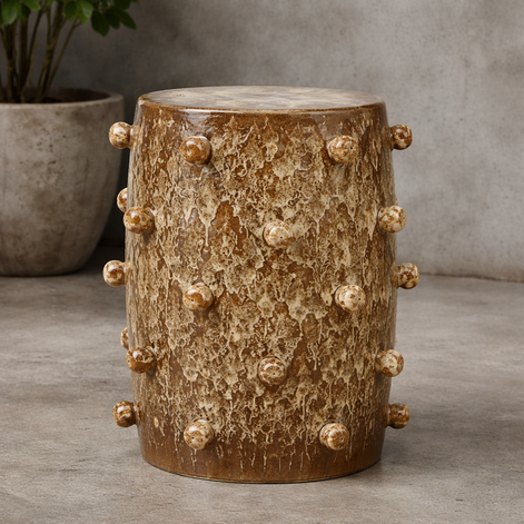 Pip Ceramic Stool Olive