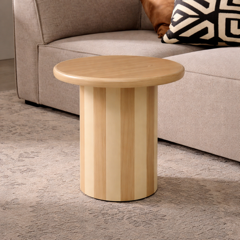 Rayas Ceramic Table Taupe