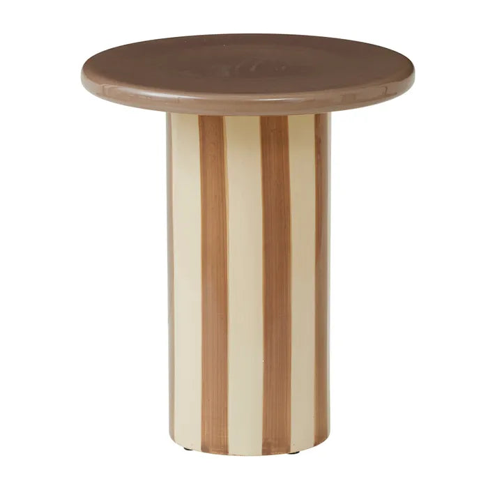 Rayas Ceramic Table Tan