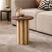 Rayas Ceramic Table Tan