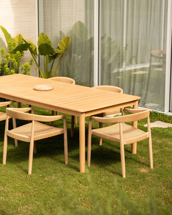 Burnett Outdoor Dining Table 240cm - Eucalyptus