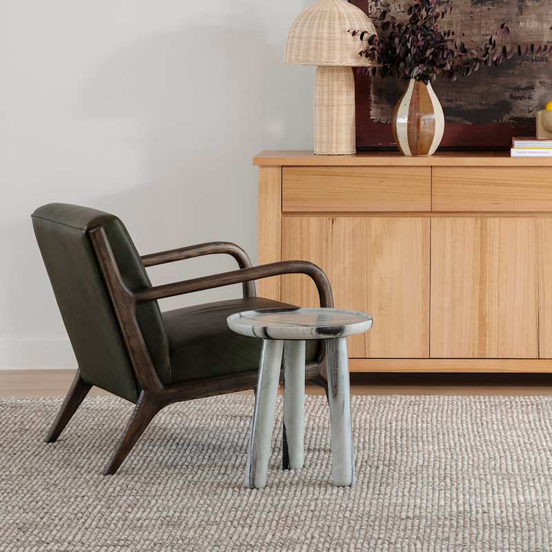 Taylor Marble Side Table Black