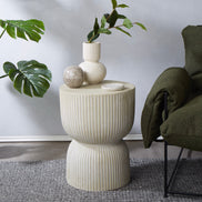 Etta Side Table/Stool Cream Wash