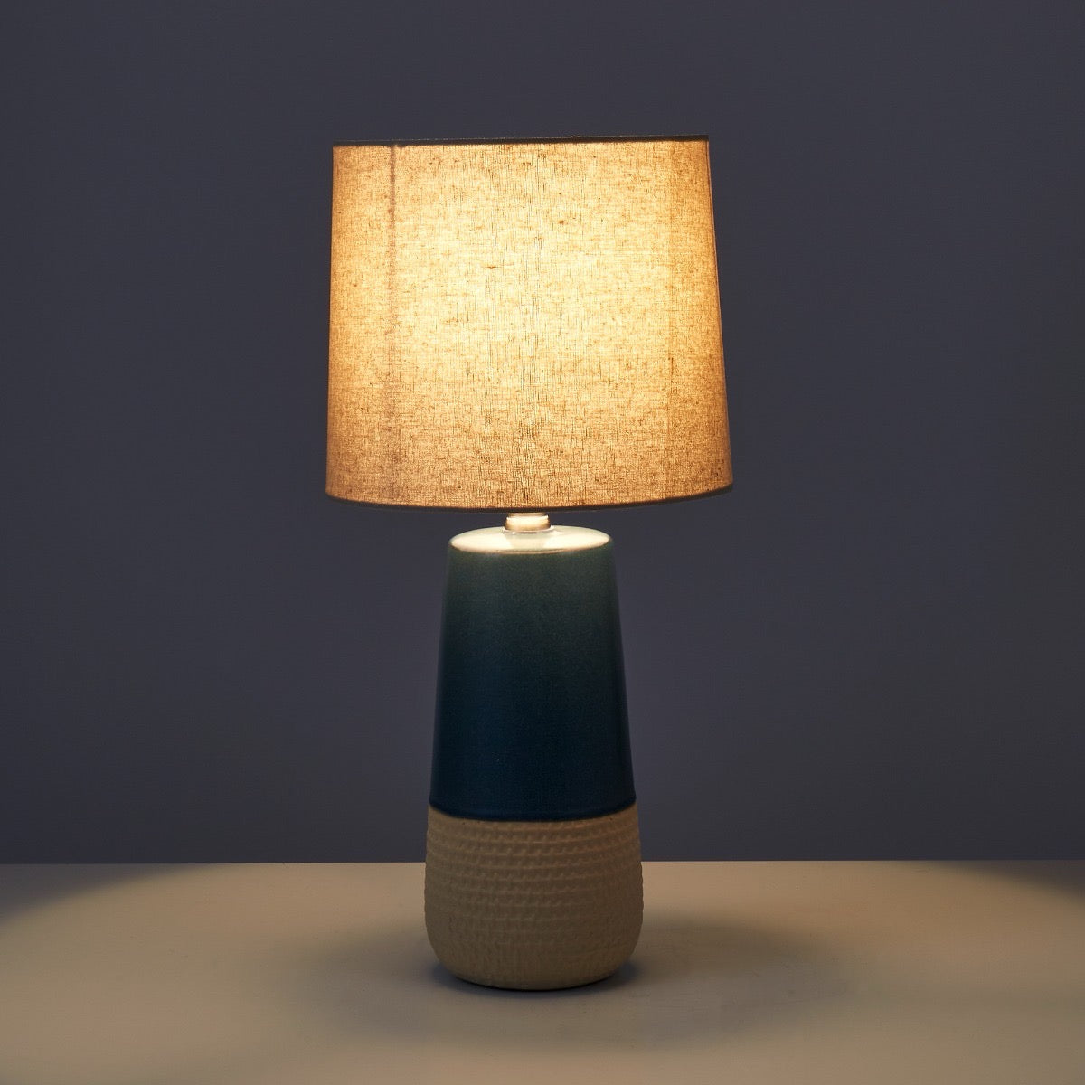 Nash Table Lamp 2pcs Set Blue & Natural