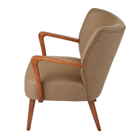 Darcy Armchair Mustard & Walnut
